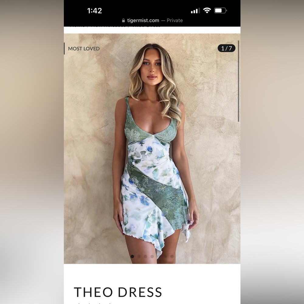Tigermist Theo dress brand new size small